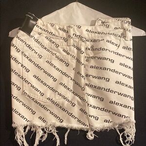 Alexander Wang Black and White Logo Print shorts. Love these!! OBO!!